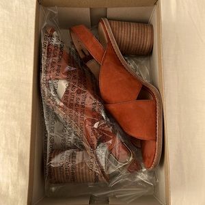 New Madewell Rust Suede Sandals Size 9.5M